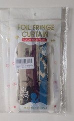 2 Pk Winter Snowflake Metallic Foil Fringe Curtains 3.3×6.6ft Blue Purple Silver