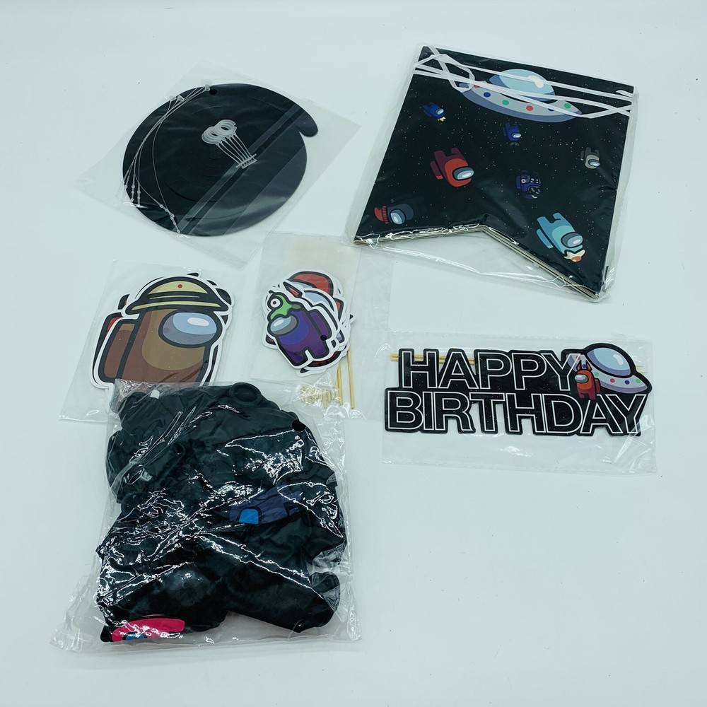 Among Game US Party Supplies Theme Birthday Party decorations