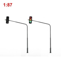 For Rail & Building Layout Model Traffic Light Gauge H0 LED Ornament Set Vehicle