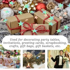 60g Glitter Star Confetti 6/10mm Metallic Foil Holographic Party Decoration