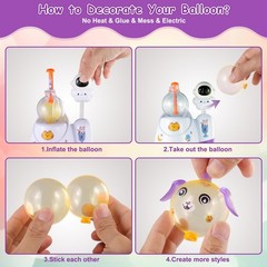 320pcs DIY Magic Balloon Craft Kit, Sticky Balloons Maker Toy Craft Kits for …