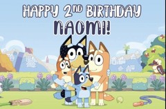 bluey birthday banner 4ft x 6ft
