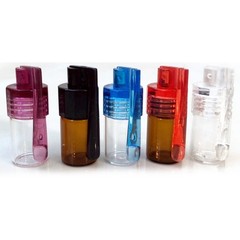 5Pcs Glass Bottle Storage Box Random Color 180 Degree Flip Spoon Dispenser Case