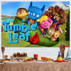 Tumble Leaf Party Supplies Party Decor Backdrop Banner Poster Background 5x3ft