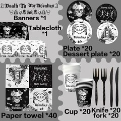 Death to My 20s Tableware Decorations-30th birthday Tableware Supplies,143Pcs…