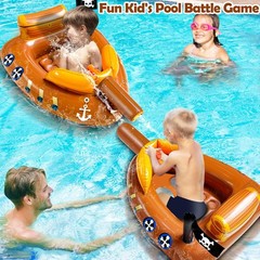 Inflatable Pirate Ship Pool Floats Kids 311 Years Toddler Pool Floaties with …