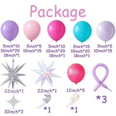 Spider Theme Balloon Arch, 153pcs Pink Purple Blue Spider Print Balloons with…