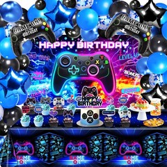 Video Game Birthday Decorations – Game Birthday Party Decorations Includes Ba…