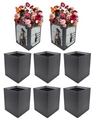 8 PCS Black Picture Centerpiece Box Table 6/7 Inch Photo Display Graduation