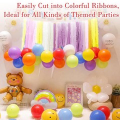 27 PCS Crepe Paper Roll Kit – 6 Rolls Crepe Paper Sheets with Floral Tape and 20