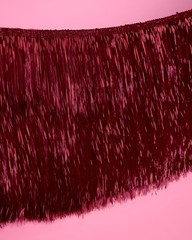 , Burgundy Fringe Banner – 4 ft | Bachelorette Decorations, Cute Birthday Pho…