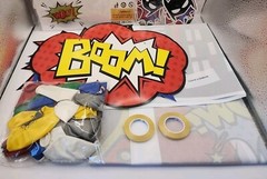 Superhero Happy Brithday Decorations Party Supplies Kit Photo Backdrop Balloons