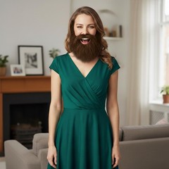 Realistic Fake Beard & Mustache Set for Costume & Cosplay