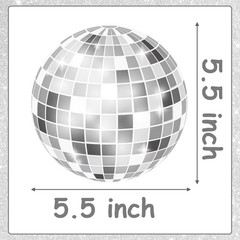 Sliver Disco Ball Party Hanging Swirls 70s Birthday Decoration Disco Ball The…