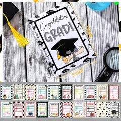 Graduation Gift Card Book College Survival Album for 2026 Grads Black