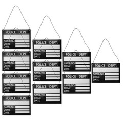 10 Pcs Prisoner Clothing Nameplate Convict for Cosplay Party Props Photo Booth