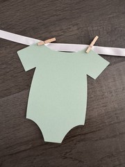 Sage & White Baby Shower Banner 63”
