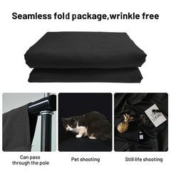 Black Backdrop Background,10 X 20 FT Large Photography Backdrop Photo Backgro…