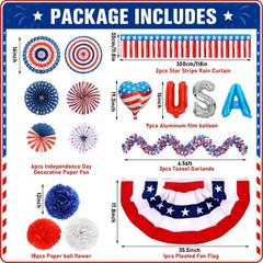 250th Anniversary Parade Golf Cart Decoration Kit 4th of July Golf Cart Decorati
