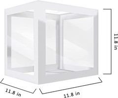 Baby Shower Decorations Box with Letters Clear Gender Reveal Party Supplies 4pcs