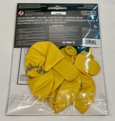 BATMAN DC COMICS SUPERHERO PARTY DECOR KIT (6 Balloons & 6 Bat Stick Ons) NEW