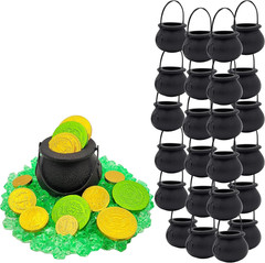 Black Candy Cauldron Kettles, Party Decoration Supplies, St. Patrick’S 3″ Inches