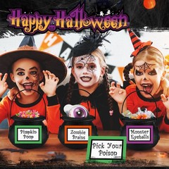 Meanplan Halloween Witch Party Favors Black Mini Cauldrons 2.8″ 12pcs