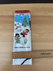 Peanuts Snoopy Vintage Hallmark Christmas Holiday Party Express Banner Decor NOS
