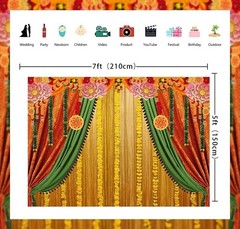 India Pooja Traditional Backdrop Banana Leaf Chatiya Ganesh Photo Background