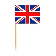 100PCS British Union Jack Cake Toppers