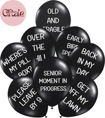 Funny Abusive Balloons | Fun Decoration for Adult Birthday Party (8 Pack Rated E