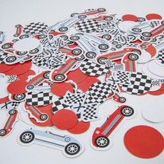 200 PCS Race Car Confetti, Birthday Party Decorations, Table Decor, Supplies