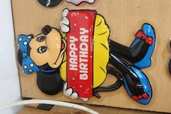 Vintage Disney Minnie Mouse Plastic Happy Birthday Party Wall Decorations 3D x10