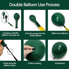 Emerald Green Gold Balloons Garland Double Dark Green Gold Balloons Hunter Fo…