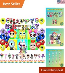 Birthday Party Decorations Supplies Balloons Banner Cake Cupcake Toppers