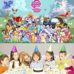 My Little Pony Party Decorations Backdrop Banner Photography Poster Vinyl 5x3ft