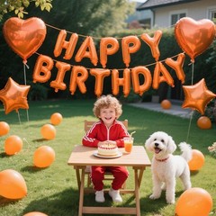 27 Pcs Orange Birthday Decorations, 3D Letters Orange Happy Birthday Balloon …