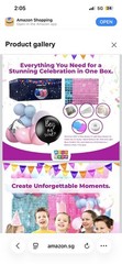 Baby Shower Shimmer Backdrop – Pink Light Blue Silver Foil