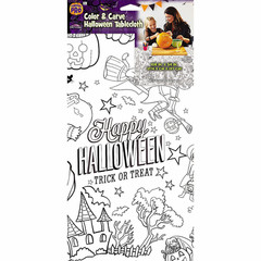 Halloween Color & Carve Tablecloth – Fun World