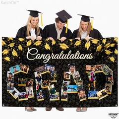 Congratulations Graduation Photo Banner – Xtralarge, 72×44 Inch | Personalized..
