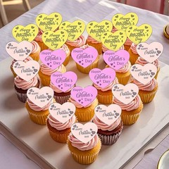 Happy Mother’s Day Cupcake Topper, 30 pcs Mother Day Cake Toppers Acrylic Cak…