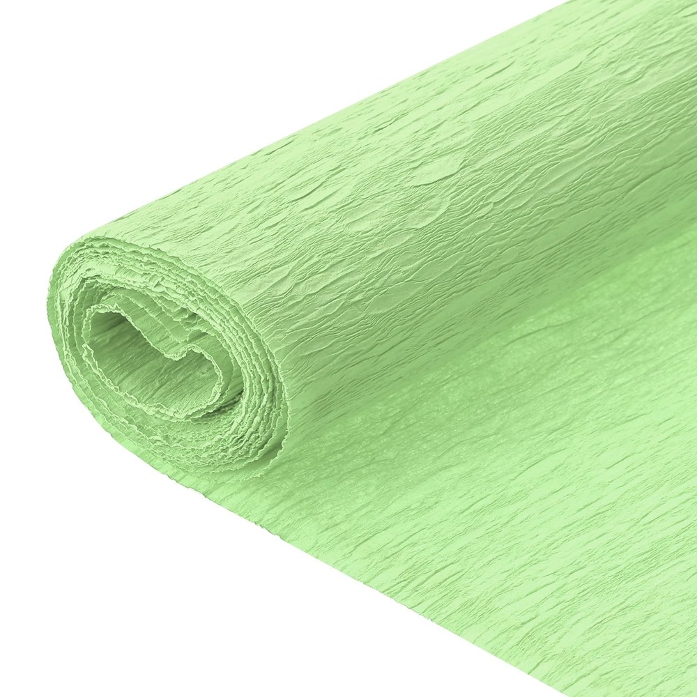 2-Pack Light Green Crepe Paper Roll 7.9ft Long 20 Inch Wide for Party
