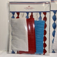Centennial July 4th Decorations 2 Packs Target Crepe Paper Party Streamers NEW