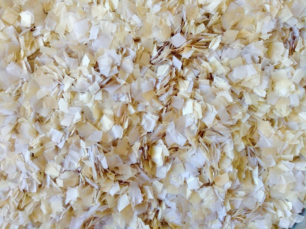 White Cream Ivory Wedding Confetti Biodegradable Eco Environmentally Friendly Ti