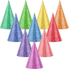 10 Pcs Mini Party Hats Kids Pets Birthday Celebration Cone Hat Decorations New