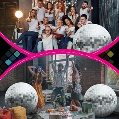 3.7 ft 70s Themed Party Decorations Disco Ball Cardboard Cutout Stand-up