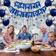 Birthday Party Decorations, Happy Birthday Banner for Women Girls Birthday Party