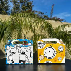 Diary wimpy kid Party Gift Box Supplies happy birthday centerpiece decoration