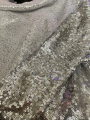 E26 Silver 4’x6′ Sequine Backdrop Curtain Wedding Party PhotoBooth Decoration