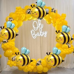 Bee-Balloon Bee-Decorations 6PCS 31 Inch Bee Balloon Honeybee Theme Party Dec…